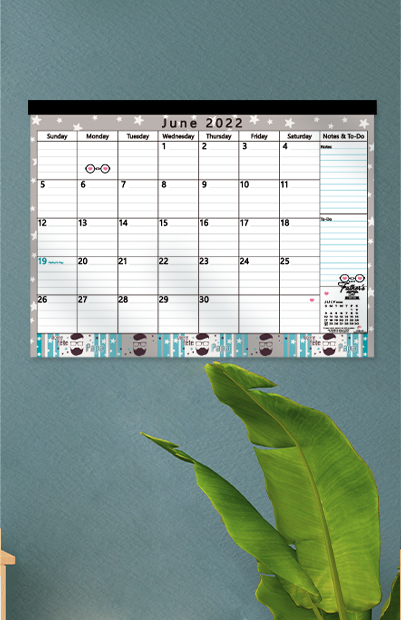 Desk pad calendars