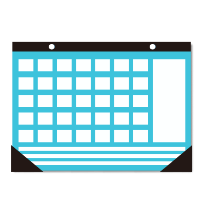 Desk pad calendars