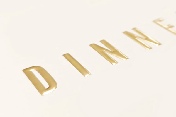 Emboss + Gold Foil